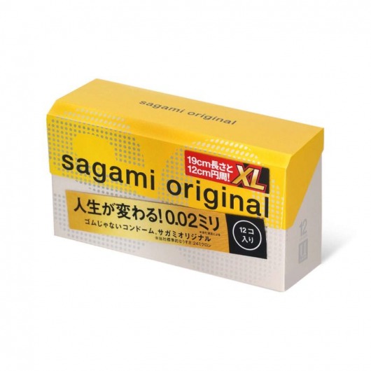 Презервативы увеличенного размера Sagami Original 0.02 XL-size - 12 шт. - Sagami - купить с доставкой в Арзамасе