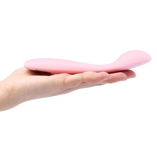 Нежно-розовый клиторальный вибратор Keri Pale Pink - 17 см. - Svakom