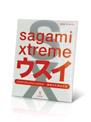 Ультратонкий презерватив Sagami Xtreme SUPERTHIN - 1 шт. - Sagami - купить с доставкой в Арзамасе