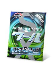 Презерватив Sagami Xtreme Mint с ароматом мяты - 1 шт. - Sagami - купить с доставкой в Арзамасе
