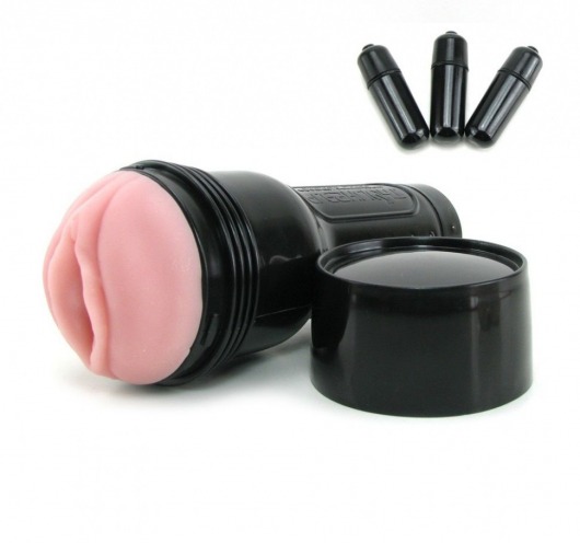 Мастурбатор-вагина Fleshlight - Vibro Pink Lady Touch с вибрацией - Fleshlight - в Арзамасе купить с доставкой