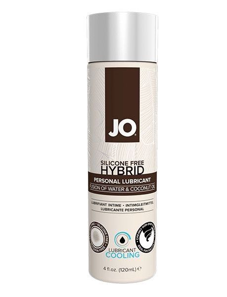 Водно-масляный лубрикант с охлаждающим эффектом JO Silicon free Hybrid Lubricant COOLING - 120 мл. - System JO - купить с доставкой в Арзамасе