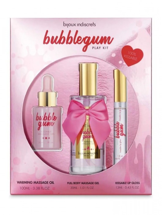 Набор средств для массажа и ласк Bubblegum Play Kit - Bijoux Indiscrets - купить с доставкой в Арзамасе