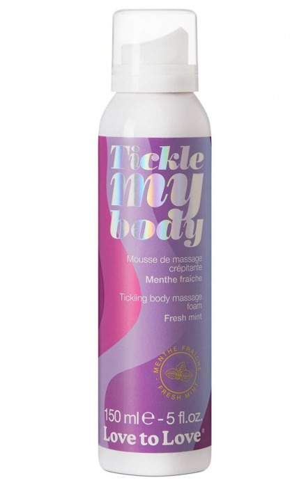 Массажная хрустящая пенка Tickle My Body Fresh Mint с ароматом мяты - 150 мл. - Love to Love - купить с доставкой в Арзамасе