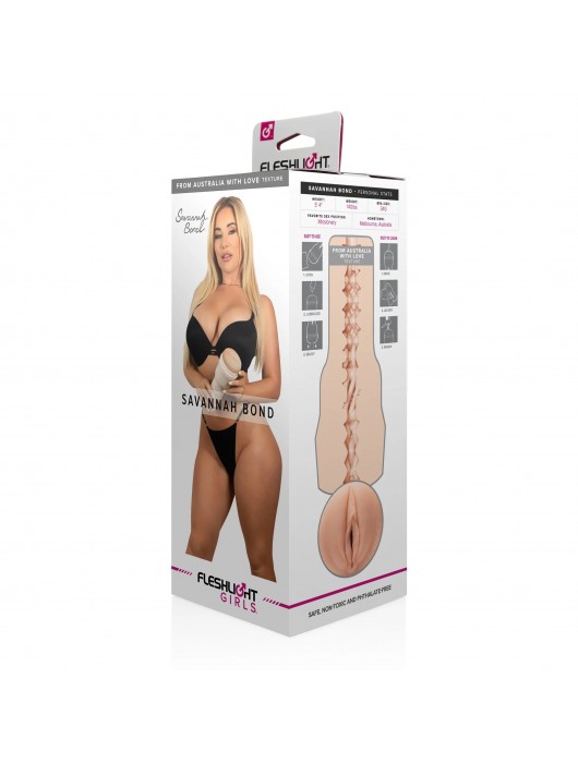 Мастурбатор-вагина Fleshlight Girls - Savannah Bond From Australia With Love - Fleshlight - в Арзамасе купить с доставкой