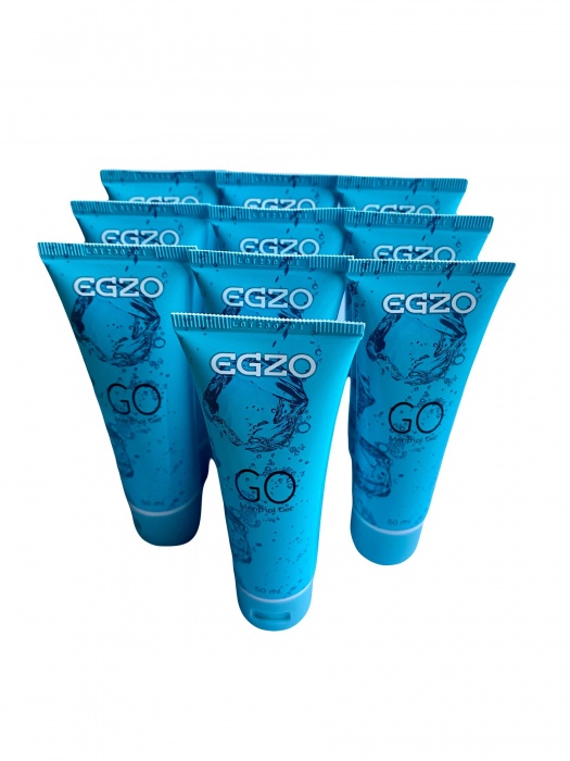 Набор из 10 пролонгирующих лубрикантов на водной основе Egzo Go (по 50 мл.) - EGZO - купить с доставкой в Арзамасе