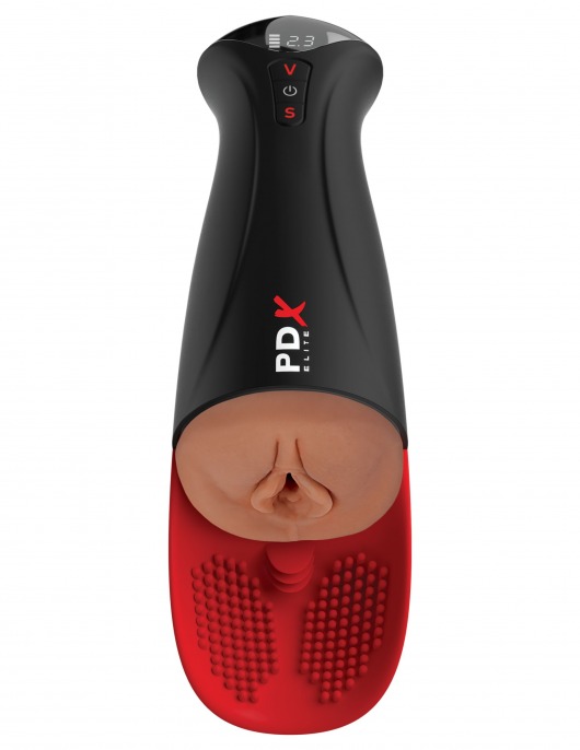 Мастурбатор-вагина в колбе с вибрацией Fuck-O-Matic Pro XL - Pipedream - в Арзамасе купить с доставкой