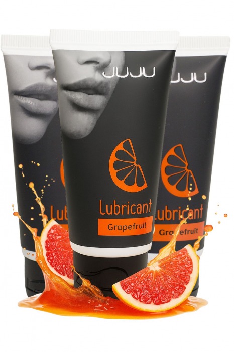 Набор из 3 съедобных лубрикантов JUJU со вкусом грейпфрута - JuJu - купить с доставкой в Арзамасе