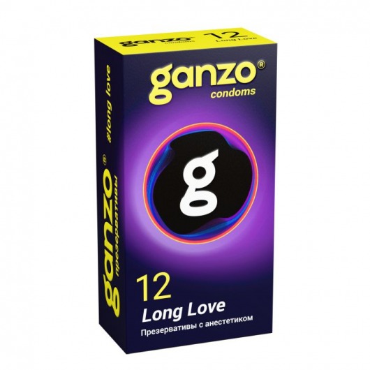 Презервативы с анестетиком для продления удовольствия Ganzo Long Love - 12 шт. - Ganzo - купить с доставкой в Арзамасе
