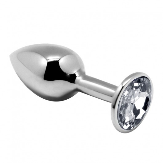 Серебристая анальная втулка с прозрачным кристаллом Mini Metal Butt Plug Size L - 9 см. - Adrien Lastic в Арзамасе Серебристая анальная втулка с прозрачным кристаллом Mini Metal Butt Plug Size L - 9 см. - Adrien Lastic