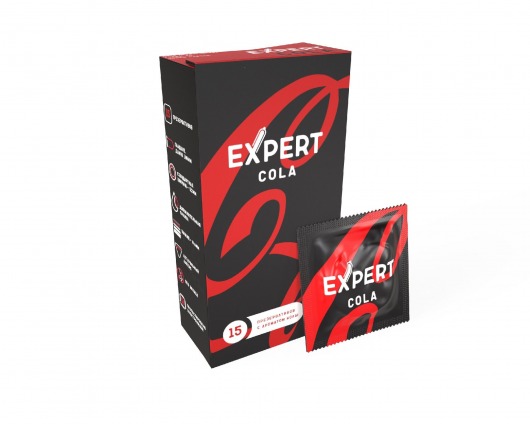 Презервативы с ароматом колы Expert Cola - 15 шт. - Expert - купить с доставкой в Арзамасе