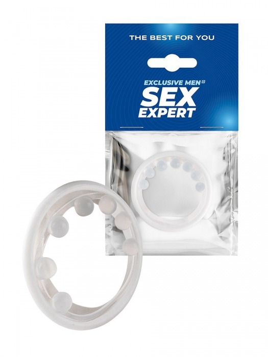 Эрекционное кольцо с мягкой стимулирующей насадкой - Sex Expert - в Арзамасе купить с доставкой