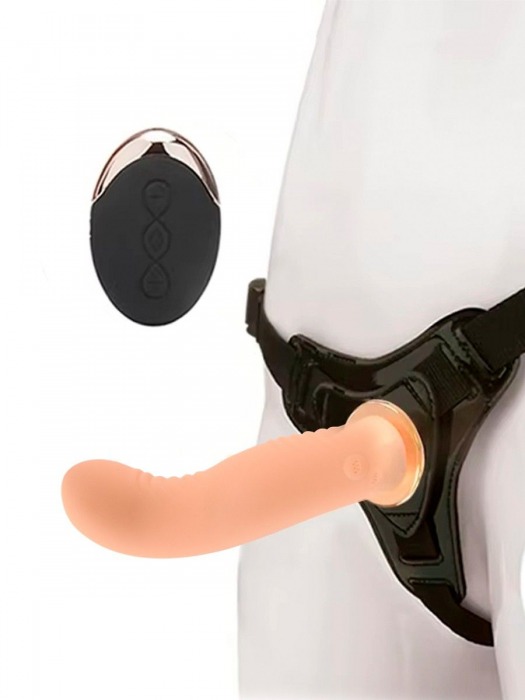 Женский вибрострапон со съемной насадкой и пультом ДУ - Erokay - купить с доставкой в Арзамасе