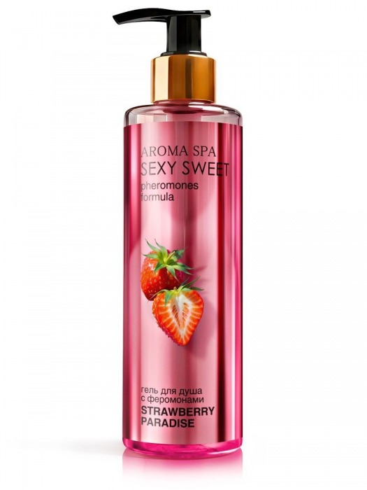 Гель для душа с феромонами и ароматом клубники Strawberry Paradise - 200 мл. -  - Магазин феромонов в Арзамасе