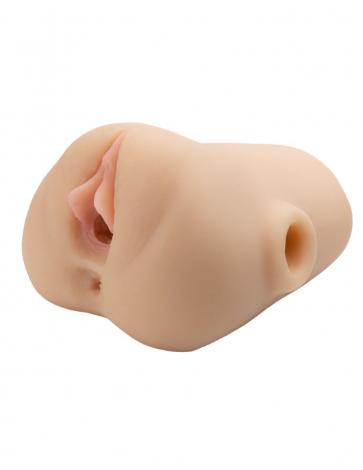 Телесный мастурбатор с вибрацией Double Pounder Vibrating Squeeze Stroker - Pipedream - в Арзамасе купить с доставкой