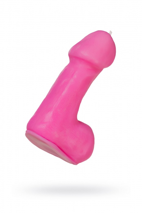Розовая свеча в форме пениса - 47 гр. - Pecado - купить с доставкой в Арзамасе