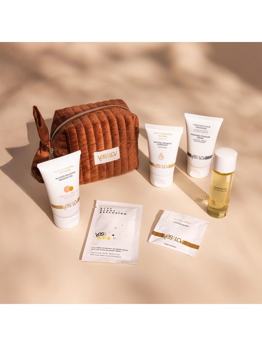 Набор YESforLOV La Trousse Enchantée в коричневой косметичке - YESforLOV - купить с доставкой в Арзамасе