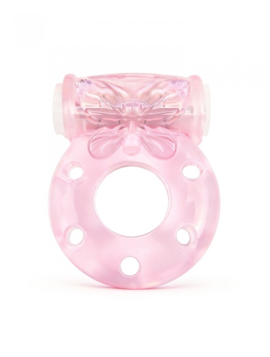 Розовое эрекционное виброкольцо с бабочкой - 1137 - в Арзамасе купить с доставкой