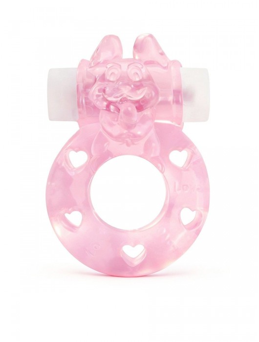 Розовое эрекционное виброкольцо в форме зайчика - 1137 - в Арзамасе купить с доставкой