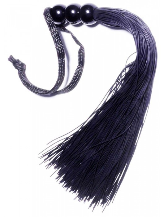 Черная силиконовая плетка - 25,4 см. - Boys of Toys - купить с доставкой в Арзамасе