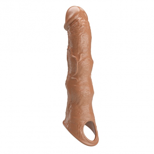 Карамельный фаллоудлинитель с 3 вставками - 28 см. - Baile - в Арзамасе купить с доставкой