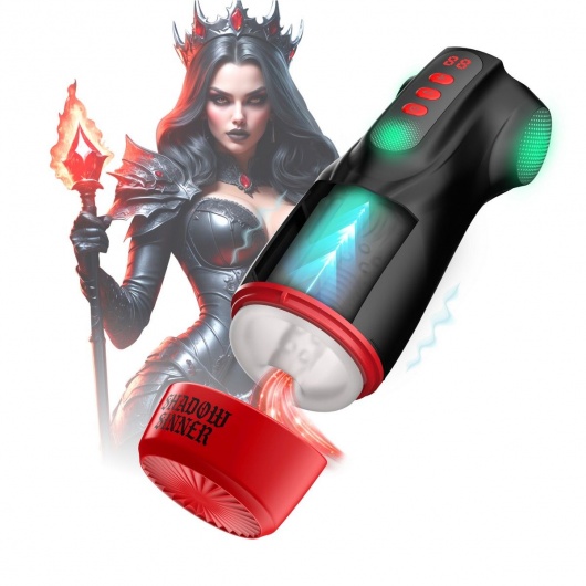 Интерактивный мастурбатор Raven с вакуумом, вибрацией и подсветкой - Shots Media BV - в Арзамасе купить с доставкой