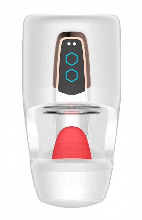 Белый мастурбатор с язычком и возвратно-поступательными движениями - Secwell - в Арзамасе купить с доставкой