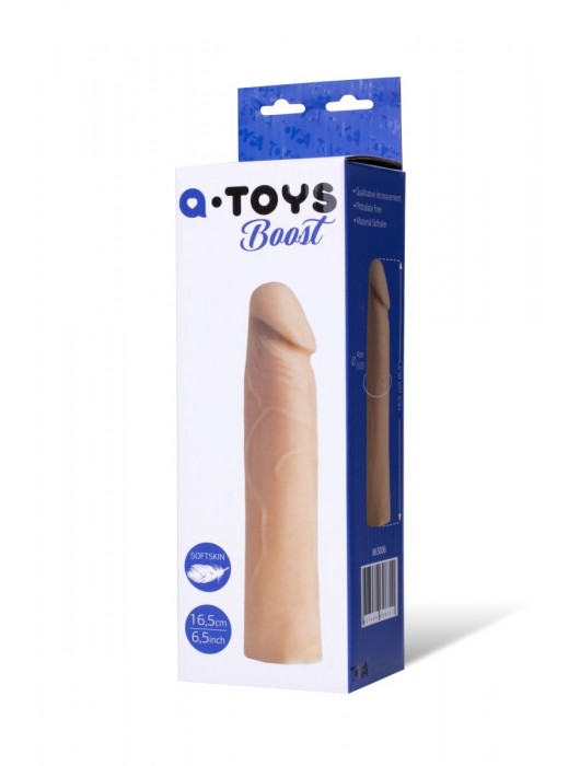 Реалистичная насадка с ярко выраженной головкой - 16,5 см. - A-toys - в Арзамасе купить с доставкой