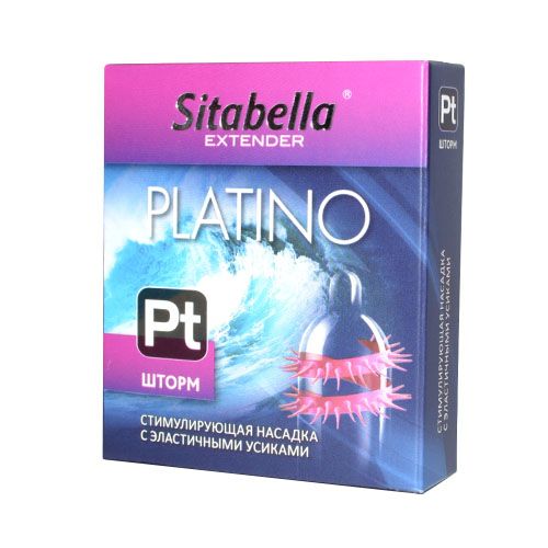 Стимулирующая насадка со спиралью из усиков Platino  Шторм - Sitabella - купить с доставкой в Арзамасе