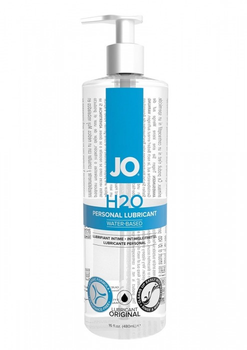 Лубрикант на водной основе JO Personal Lubricant H2O с дозатором - 480 мл. - System JO - купить с доставкой в Арзамасе