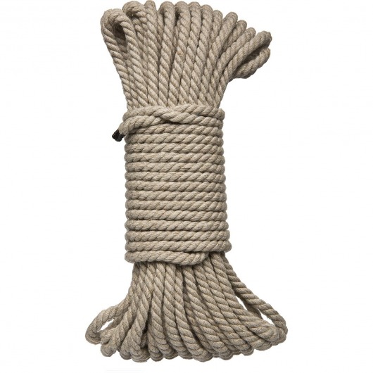 Бондажная пеньковая верёвка Kink Bind   Tie Hemp Bondage Rope 50 Ft - 15 м. - Doc Johnson - купить с доставкой в Арзамасе