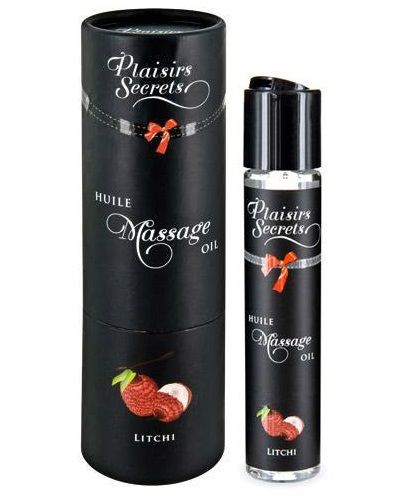 Массажное масло с ароматом личи Huile de Massage Gourmande Litchi - 59 мл. - Plaisir Secret - купить с доставкой в Арзамасе