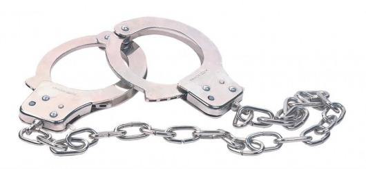 Наручники из металла с длинной цепочкой CHROME HANDCUFFS METAL HANDCUFFS W. KEY - NMC - купить с доставкой в Арзамасе