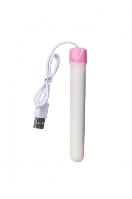 Мастурбатор-вагина в белой колбе с присоской и функцией нагрева - A-toys - в Арзамасе купить с доставкой