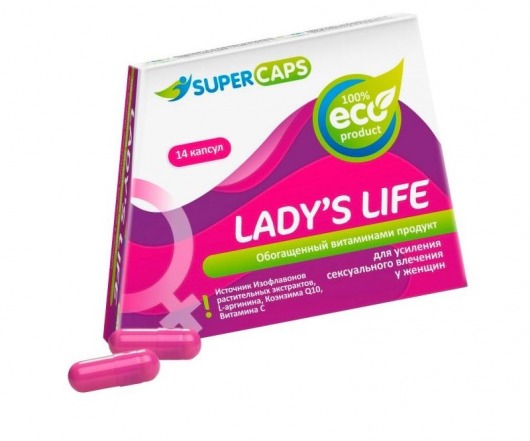 Возбуждающие капсулы Ladys Life - 14 капсул (0,35 гр.) - SuperCaps - купить с доставкой в Арзамасе