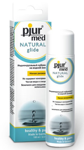 Нейтральный лубрикант на водной основе pjur MED Natural glide - 100 мл. - Pjur - купить с доставкой в Арзамасе