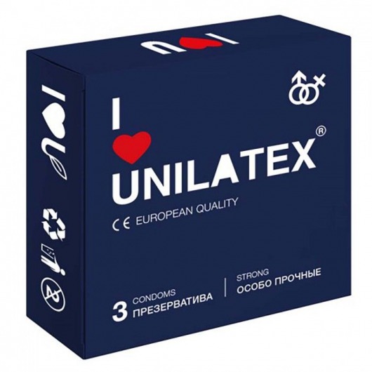 Ультрапрочные презервативы Unilatex Extra Strong - 3 шт. - Unilatex - купить с доставкой в Арзамасе