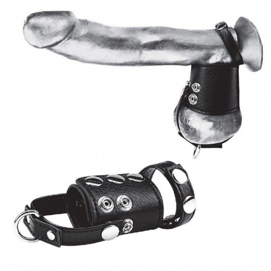 Кольцо на член и мошонку Cock Ring With 2  Ball Stretcher And Optional Weight Ring - BlueLine - в Арзамасе купить с доставкой