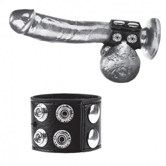 Ремень на член и мошонку 1.5  Cock Ring With Ball Strap - BlueLine - купить с доставкой в Арзамасе