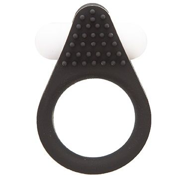 Чёрное эрекционное кольцо LIT-UP SILICONE STIMU RING 1 BLACK - Dream Toys - в Арзамасе купить с доставкой