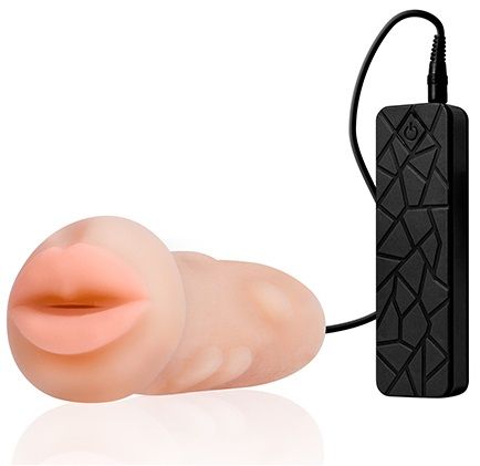 Мастурбатор-ротик с вибрацией REALSTUFF VIBRATING MASTURBATOR MOUTH - Dream Toys - в Арзамасе купить с доставкой