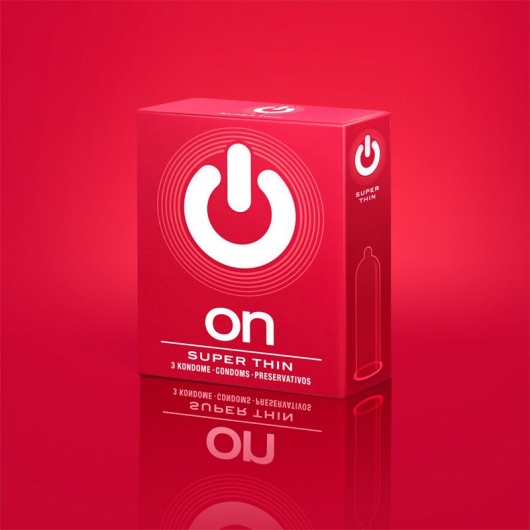Супертонкие презервативы ON) Super Thin - 3 шт. - ON) - купить с доставкой в Арзамасе