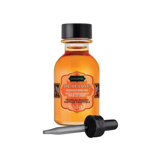 Масло для ласк с ароматом манго Oil of Love Tropical Mango - 22 мл. - Kama Sutra - купить с доставкой в Арзамасе