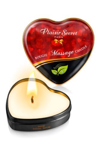 Массажная свеча с нейтральным ароматом Bougie Massage Candle - 35 мл. - Plaisir Secret - купить с доставкой в Арзамасе