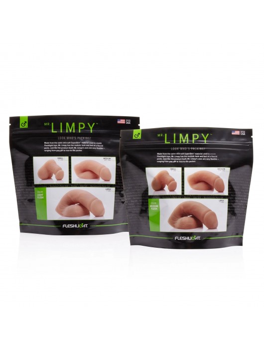 Мягкий имитатор пениса Fleshton Limpy среднего размера - 17 см. - Fleshlight - купить с доставкой в Арзамасе