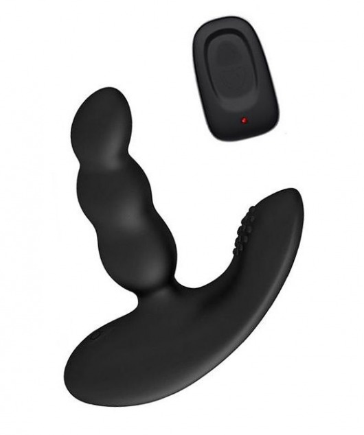 Черный силиконовый стимулятор простаты Levett Nitoc с пультом ДУ - Levett - в Арзамасе купить с доставкой