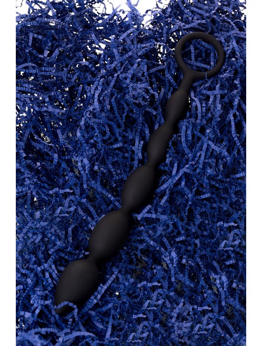 Черная анальная цепочка A-toys - 27,6 см. - A-toys