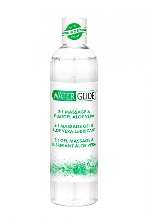 Гель-смазка 2-в-1 MASSAGE   LUBRICANT ALOE VERA - 300 мл. - Waterglide - купить с доставкой в Арзамасе