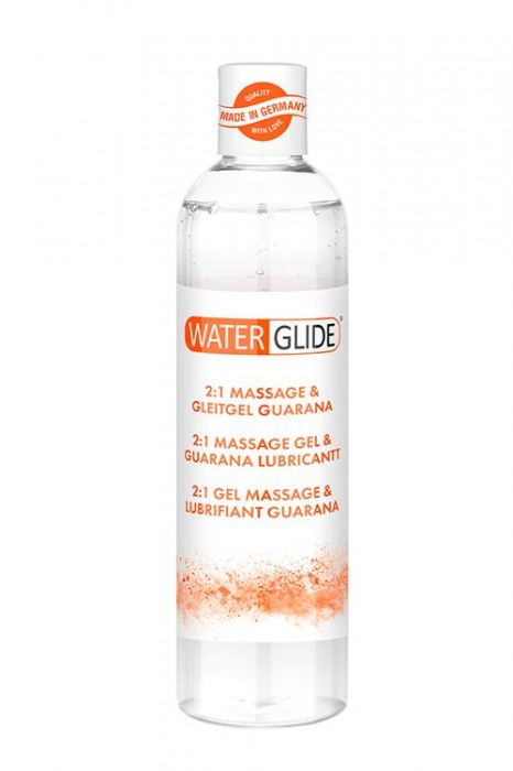 Гель-смазка 2-в-1 MASSAGE   LUBRICANT GUARANA - 300 мл. - Waterglide - купить с доставкой в Арзамасе