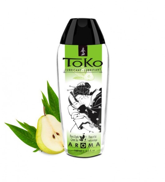 Интимный гель TOKO Pear   Exotic Green Tea с ароматом груши и зеленого чая - 165 мл. - Shunga - купить с доставкой в Арзамасе